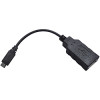 Roline USB2.0 OTG kabel TIP A(F) na Micro B(M), 0.15m, crni